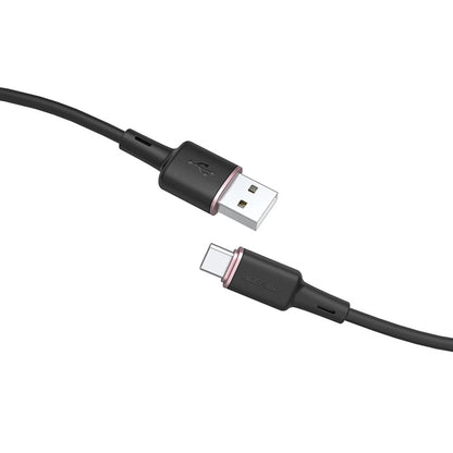 Cablu Date si Incarcare USB-A - USB-C Acefast C2-04, 18W, 1.2m, Negru