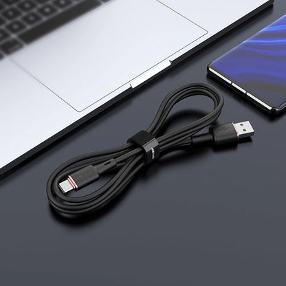 Cablu Date si Incarcare USB-A - USB-C Acefast C2-04, 18W, 1.2m, Negru