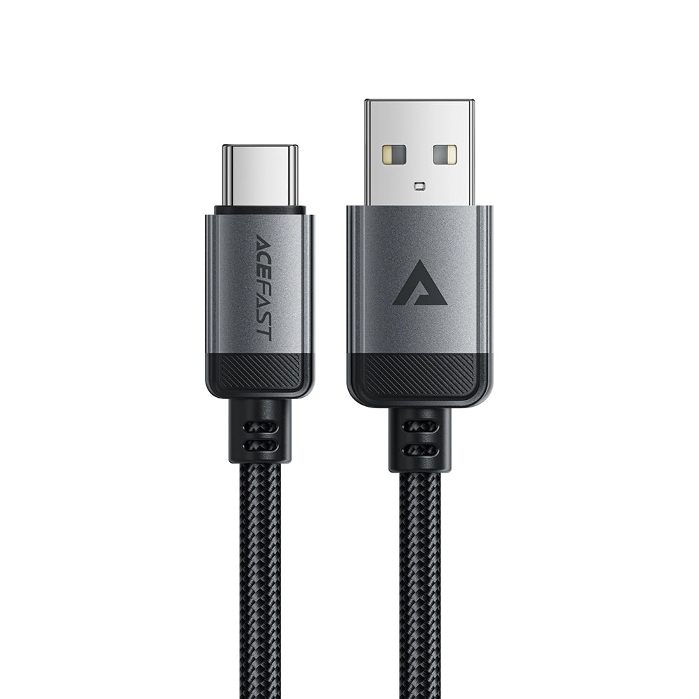Cablu Date si Incarcare USB-A - USB-C Acefast C20-04, 18W, 1.2m, Negru