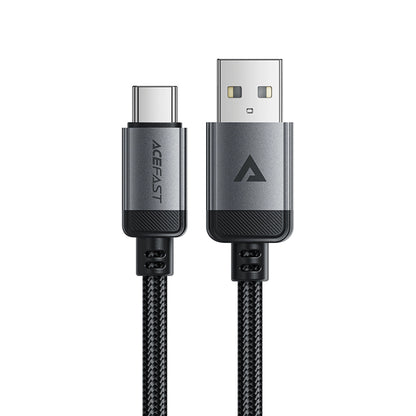 Cablu Date si Incarcare USB-A - USB-C Acefast C20-04, 18W, 1.2m, Negru