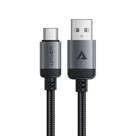 Cablu Date si Incarcare USB-A - USB-C Acefast C20-04, 18W, 1.2m, Negru
