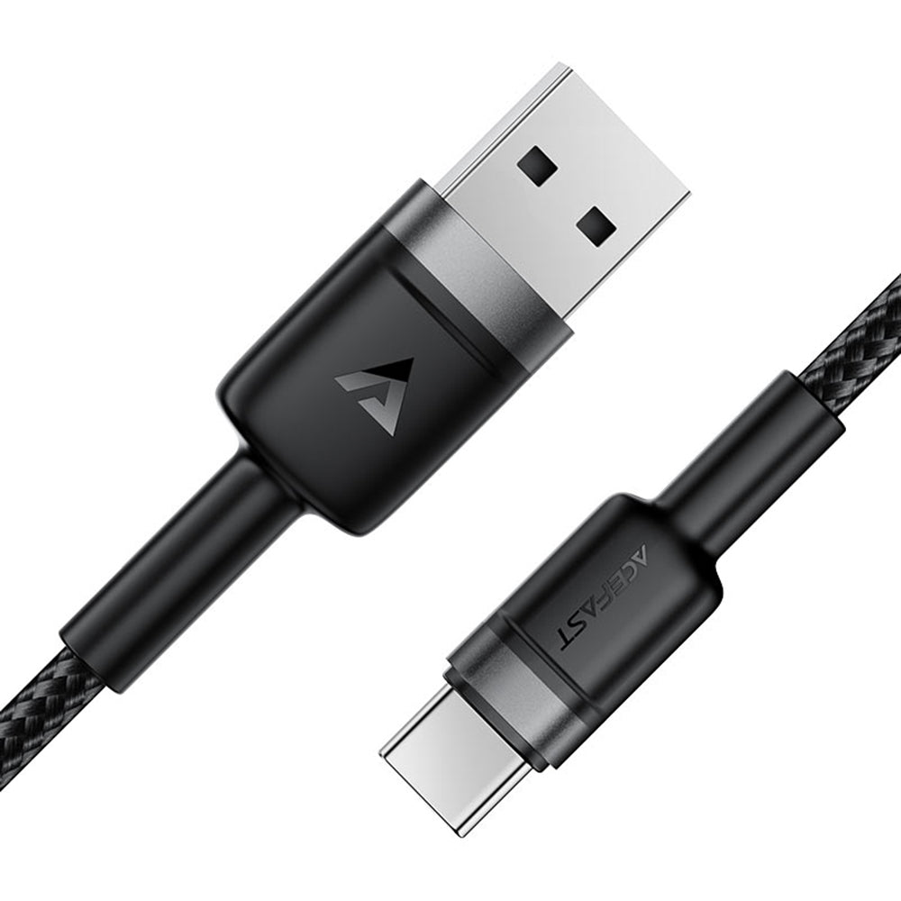 Cablu Date si Incarcare USB-A - USB-C Acefast C22-04, 18W, 1.2m, Negru