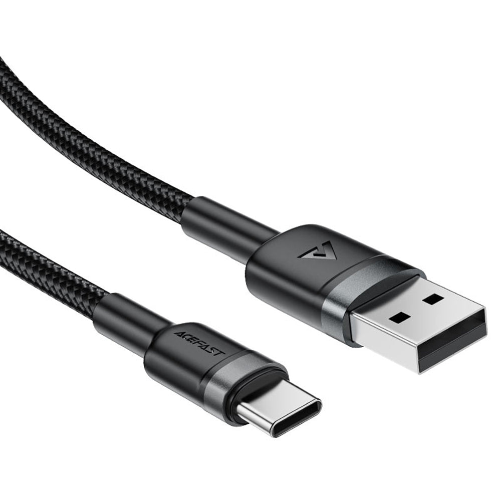 Cablu Date si Incarcare USB-A - USB-C Acefast C22-04, 18W, 1.2m, Negru