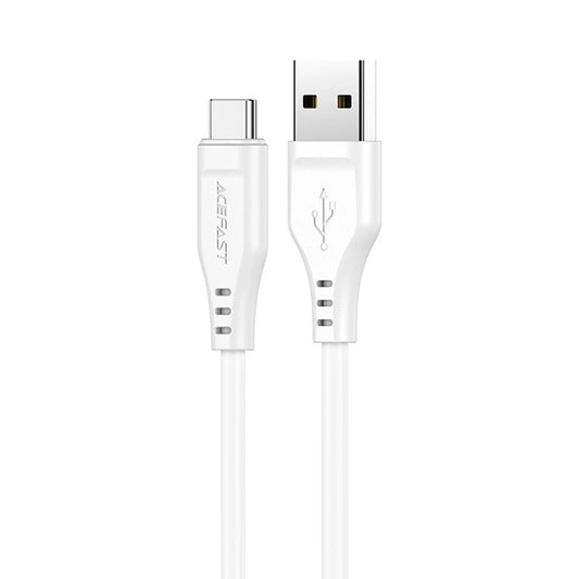 Cablu Date si Incarcare USB-A - USB-C Acefast C3-03, 60W, 1.2m, Alb