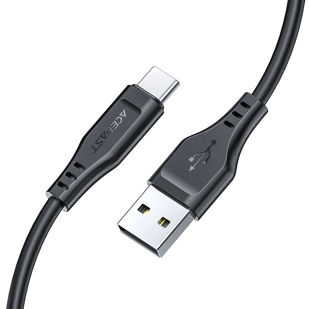 Cablu Date si Incarcare USB-A - USB-C Acefast C3-03, 60W, 1.2m, Negru
