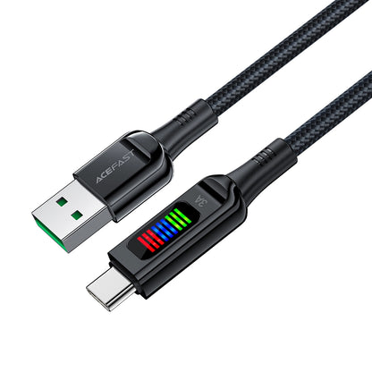 Cablu Date si Incarcare USB-A - USB-C Acefast C7-04, 18W, 1.2m, Negru