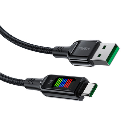 Cablu Date si Incarcare USB-A - USB-C Acefast C7-04, 18W, 1.2m, Negru
