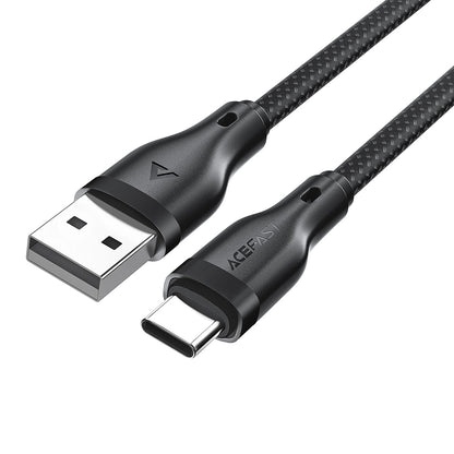 Cablu Date si Incarcare USB-A - USB-C Acefast C8-04, 18W, 1.2m, Negru