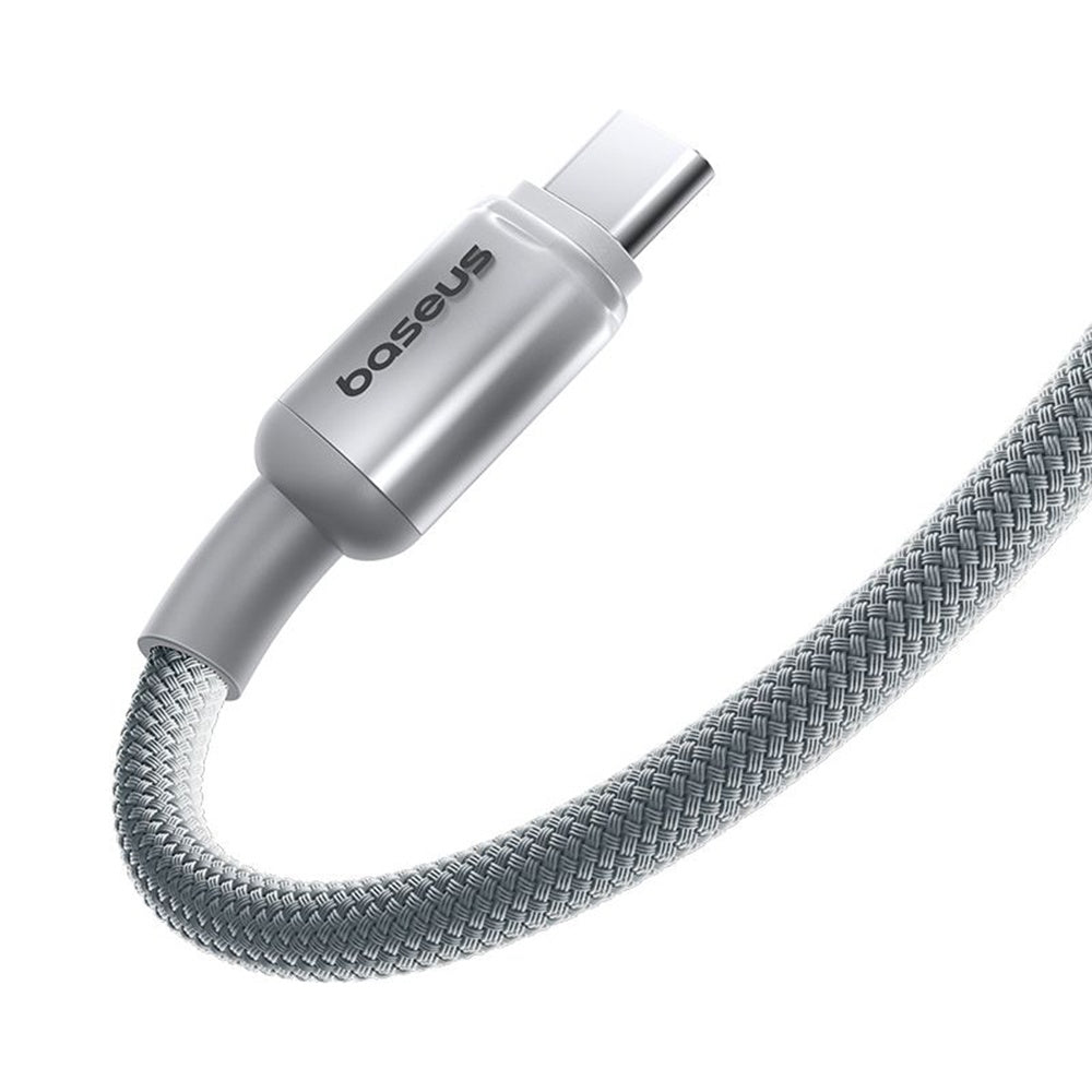Cablu Date si Incarcare USB-A - USB-C Baseus Discolor, 100W, 1m, Argintiu E0420803