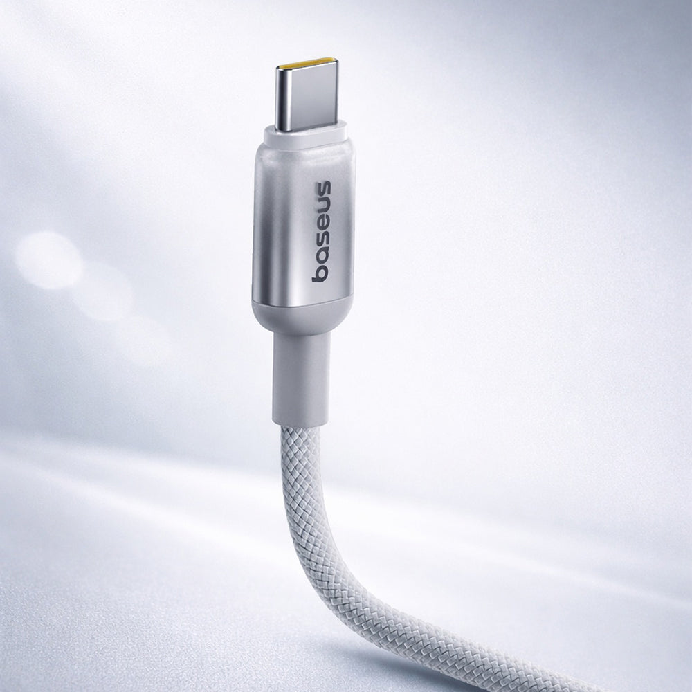 Cablu Date si Incarcare USB-A - USB-C Baseus Discolor, 100W, 2m, Albastru Verde E0418500
