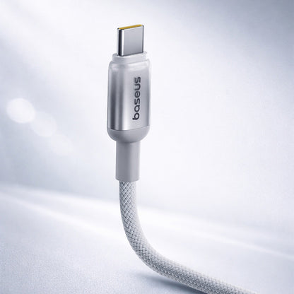 Cablu Date si Incarcare USB-A - USB-C Baseus Discolor, 100W, 2m, Argintiu E0420700