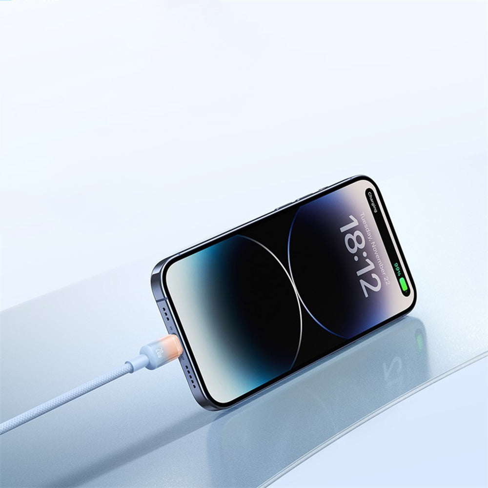 Cablu Date si Incarcare USB-A - USB-C Baseus Discolor, 100W, 2m, Argintiu E0420700