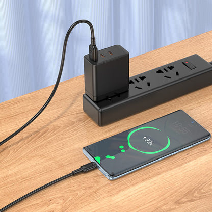 Cablu Date si Incarcare USB-A - USB-C Borofone BX111 Feliz, 20W, 1m, Negru