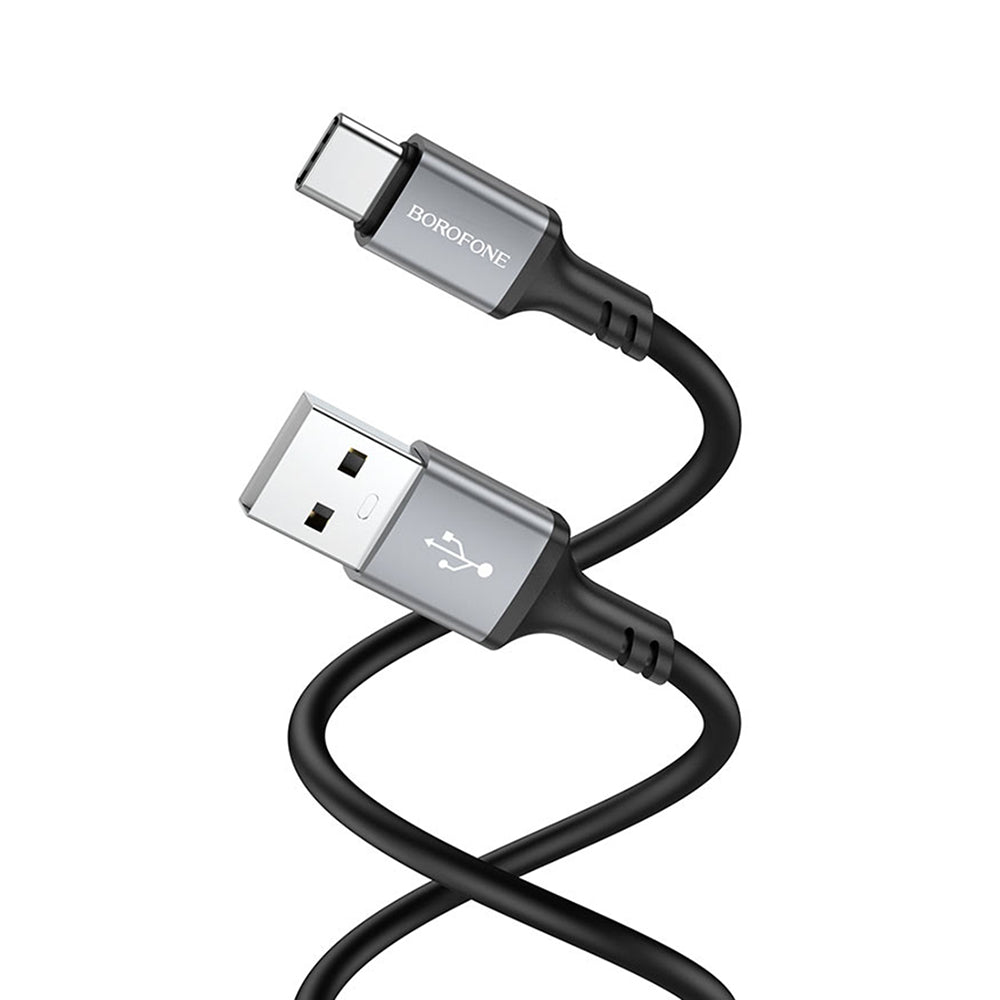 Cablu Date si Incarcare USB-A - USB-C Borofone BX83, 18W, 1m, Negru
