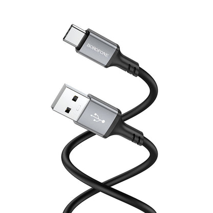 Cablu Date si Incarcare USB-A - USB-C Borofone BX83, 18W, 1m, Negru