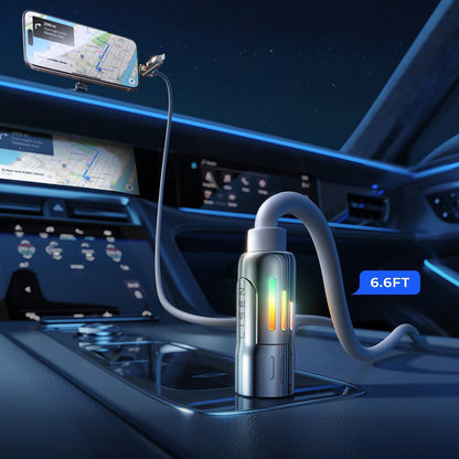 Cablu Date si Incarcare USB-A / USB-C - Lightning / USB-C Lisen 4in1, 240W, 2m, Gri YL0124110002