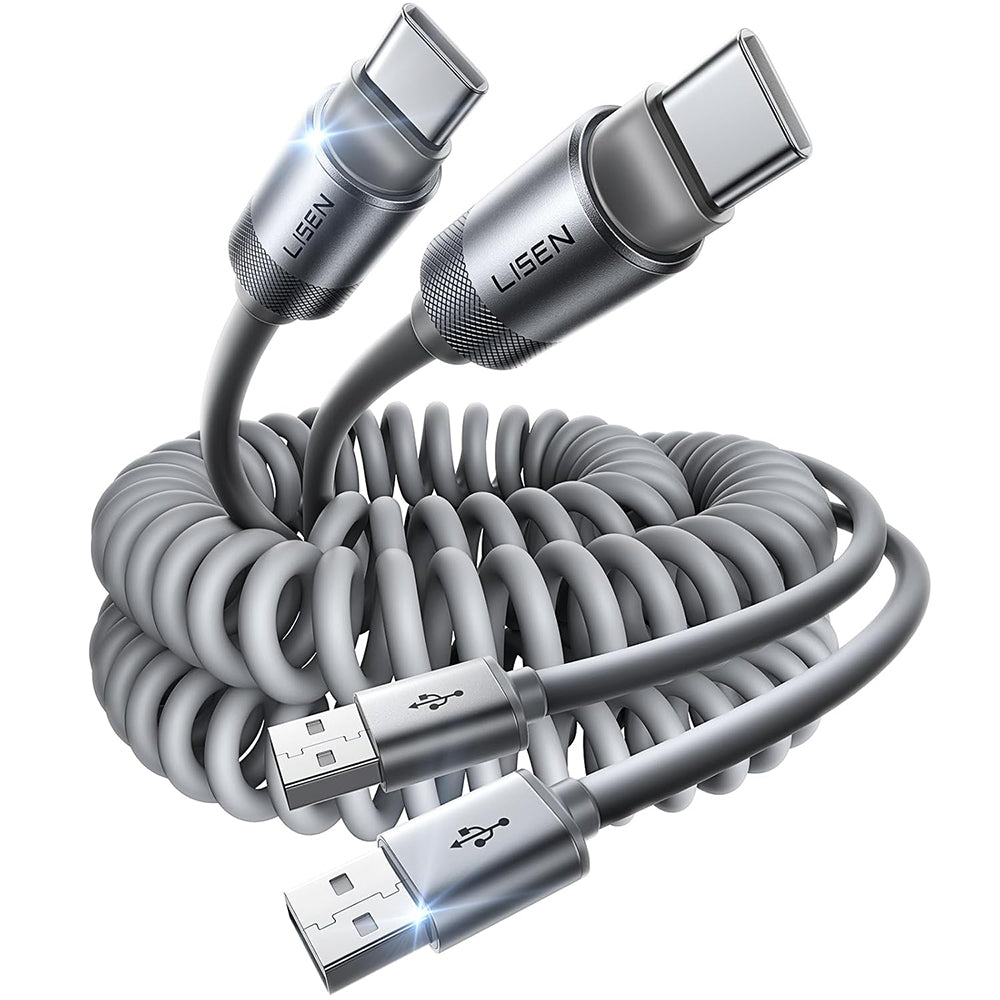 Cablu Date si Incarcare USB-A - USB-C Lisen L114, 15W, 1m, Gri YL0125030001