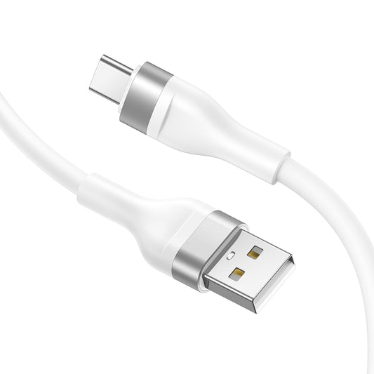 Cablu Date si Incarcare USB-A - USB-C Lito LD02C, 18W, 1.2m, Alb