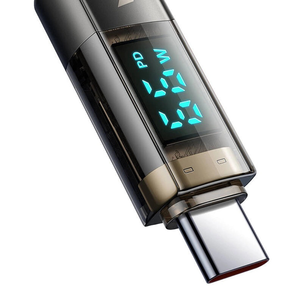 Cablu Date si Incarcare USB-A - USB-C McDodo CA-3630 Display Auto Power Off, 66W, 1.2m, Negru