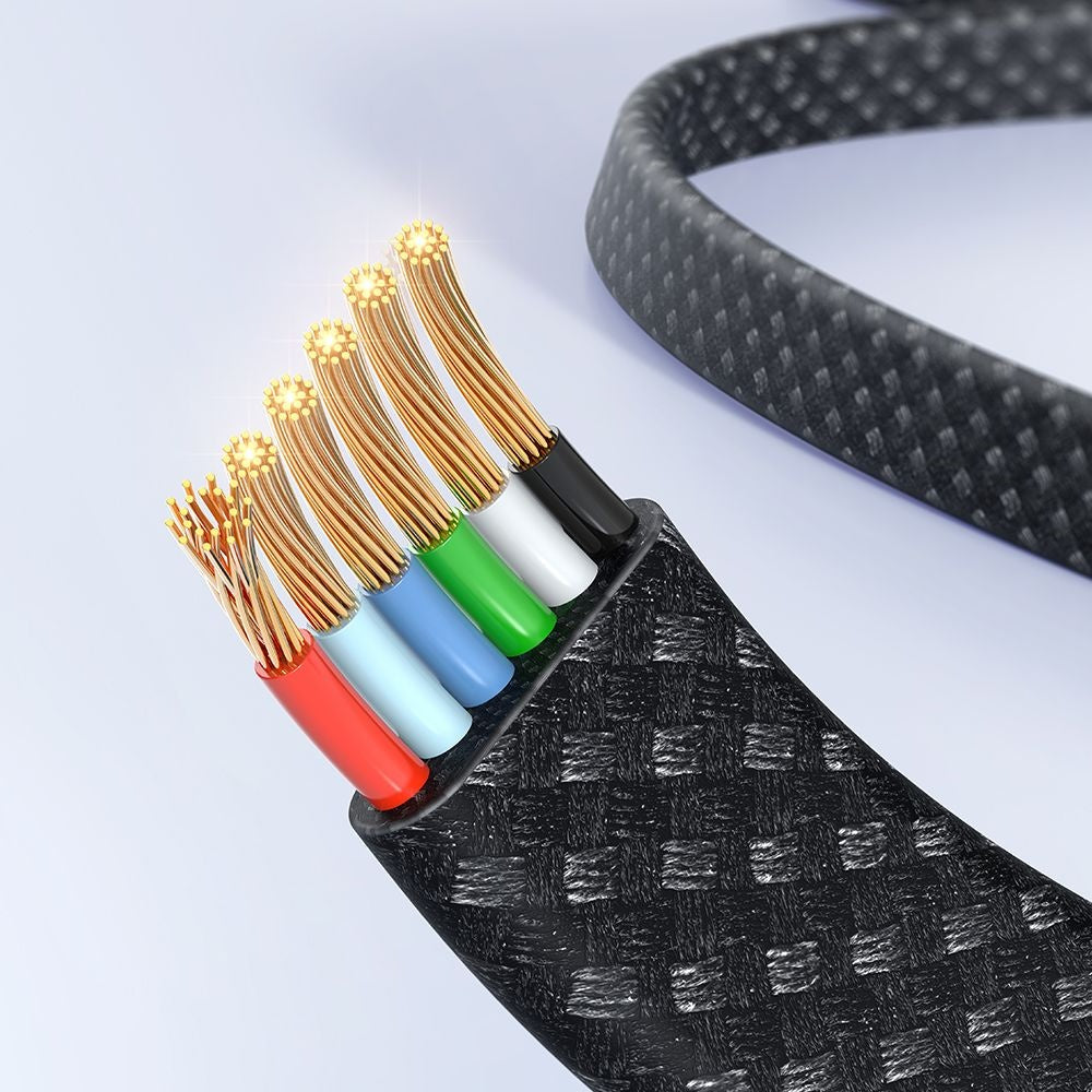 Cablu Date si Incarcare USB-A - USB-C McDodo CA-4980 Rythm Display, 100W, 1.2m, Negru