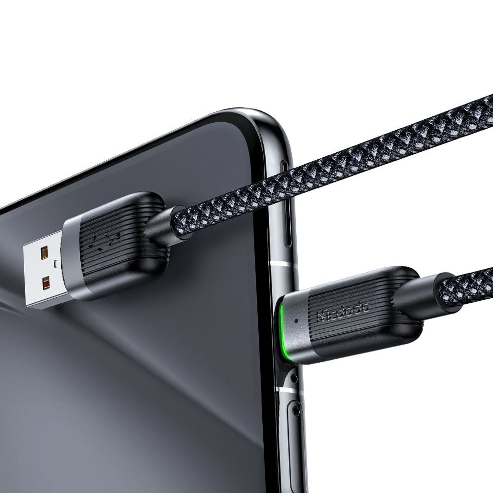 Cablu Date si Incarcare USB-A - USB-C McDodo CA-5650 Self Winding, 66W, 1.2m, Negru