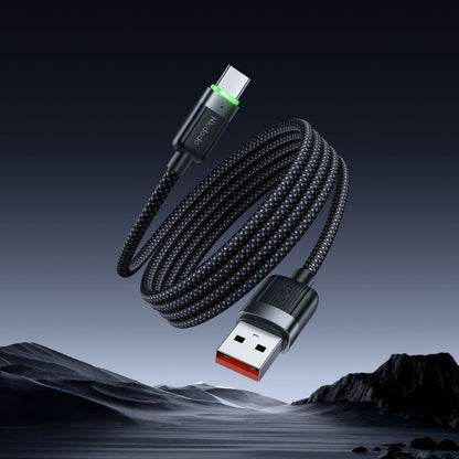 Cablu Date si Incarcare USB-A - USB-C McDodo CA-5650 Self Winding, 66W, 1.2m, Negru