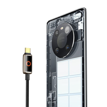 Cablu Date si Incarcare USB-A - USB-C McDodo CA-6650 Auto Power Off, 100W, 1.2m, Negru