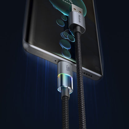 Cablu Date si Incarcare USB-A - USB-C McDodo CA-8180 Colorful, 66W, 1.2m, Negru