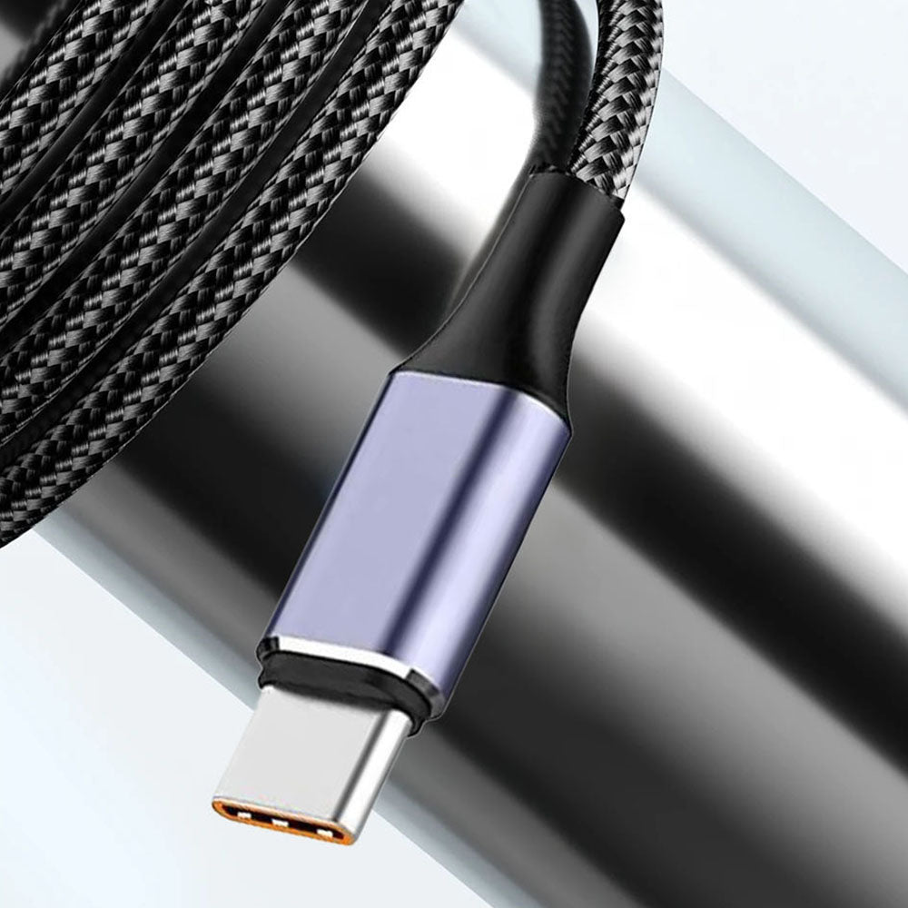 Cablu Date si Incarcare USB-A - USB-C Techsuit PCB018, 100W, 1m, Negru