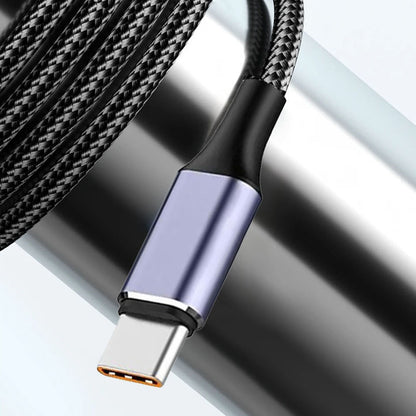 Cablu Date si Incarcare USB-A - USB-C Techsuit PCB018, 100W, 1m, Negru
