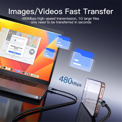 Cablu Date si Incarcare USB-A - USB-C Yesido CA129C, 18W, 1.2m, Negru