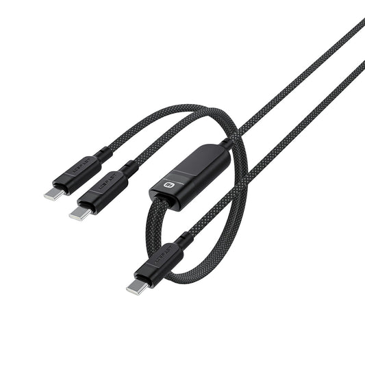 Cablu Date si Incarcare USB-C - 2 x USB-C Acefast C5-11, 100W, 1.2m, Negru