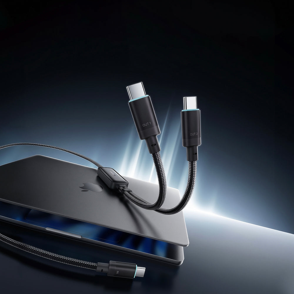 Cablu Date si Incarcare USB-C - 2 x USB-C Cuktech C2C615, 140W, 1.5m, Negru CKC2C615GLBK
