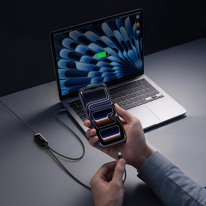 Cablu Date si Incarcare USB-C - 2 x USB-C Cuktech C2C615, 140W, 1.5m, Negru CKC2C615GLBK