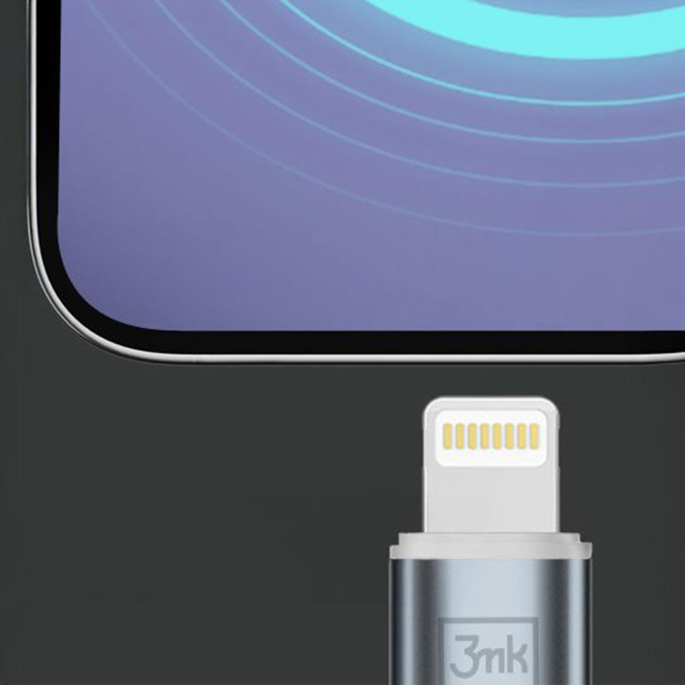 Cablu Date si Incarcare USB-C - Lightning 3MK Hyper N, 27W, 2m, Alb
