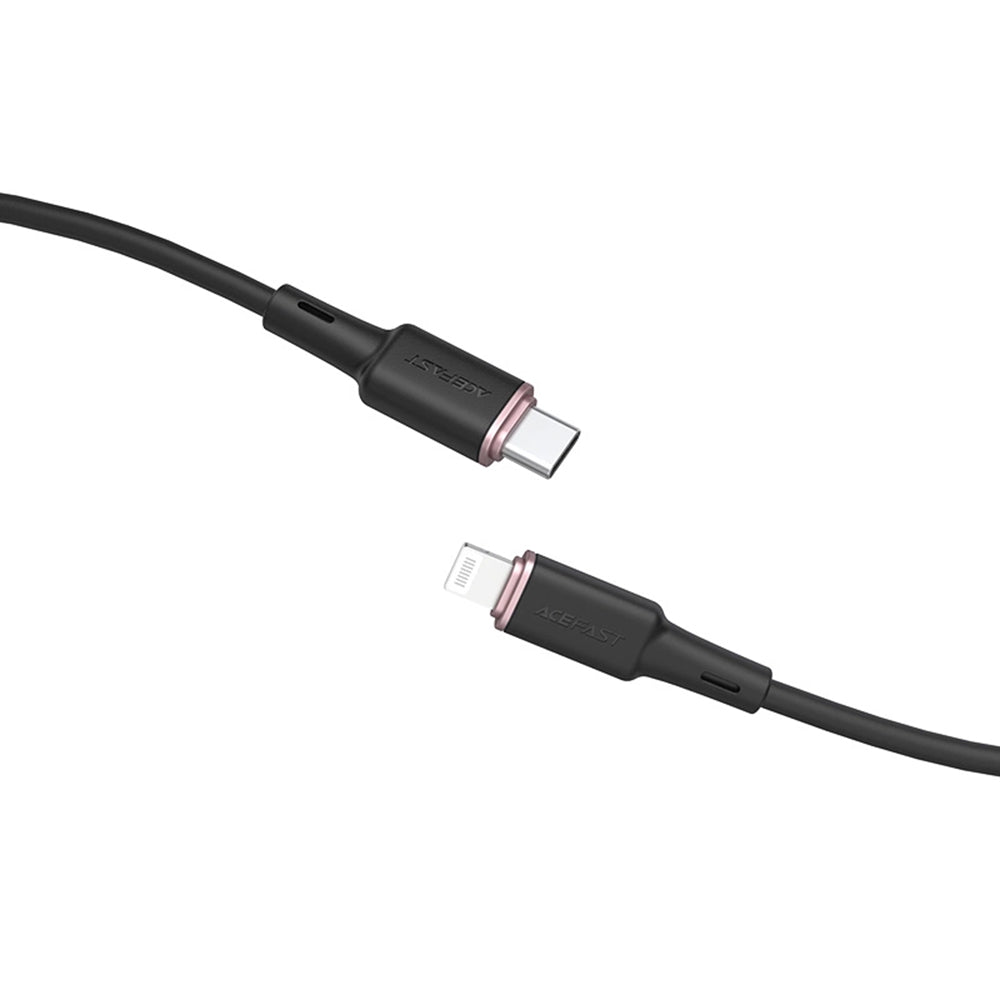 Cablu Date si Incarcare USB-C - Lightning Acefast C2-01, 30W, 1.2m, Negru