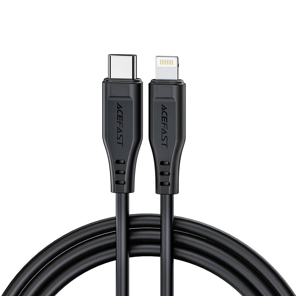 Cablu Date si Incarcare USB-C - Lightning Acefast C3-01, 30W, 1.2m, Alb