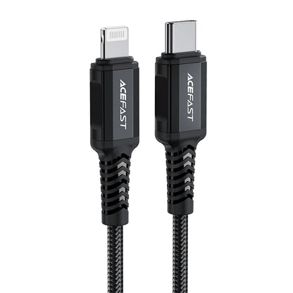 Cablu Date si Incarcare USB-C - Lightning Acefast C4-01, 30W, 1.8m, Negru