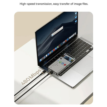 Cablu Date si Incarcare USB-C - Lightning Baseus Dura Series, 20W, 1m, Rosu Negru P10377800U01-01