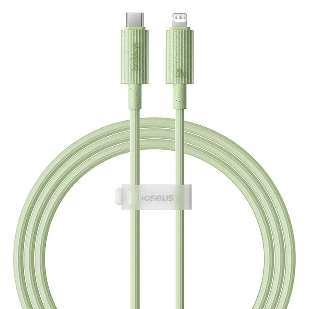 Cablu Date si Incarcare USB-C - Lightning Baseus Habitat, 20W, 1m, Verde P10360201631-00