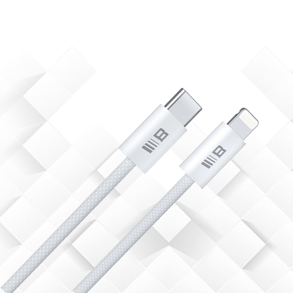 Cablu Date si Incarcare USB-C - Lightning Blueo, 20W, 1.2m, Alb