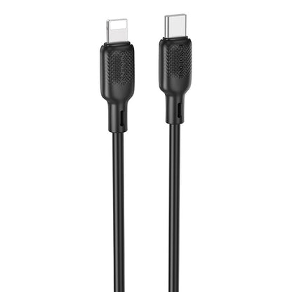 Cablu Date si Incarcare USB-C - Lightning Borofone BX113 Lenny, 27W, 2m, Negru