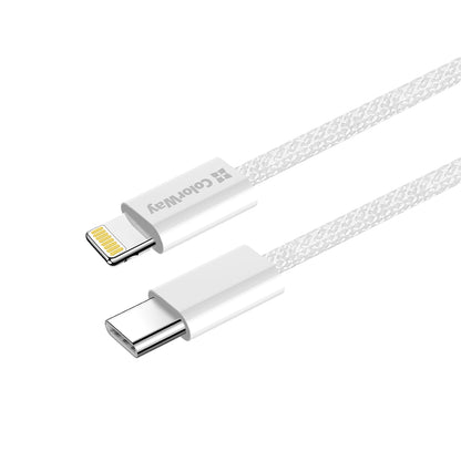 Cablu Date si Incarcare USB-C - Lightning ColorWay CW-CBPDCL061, 27W, 1m, Gri