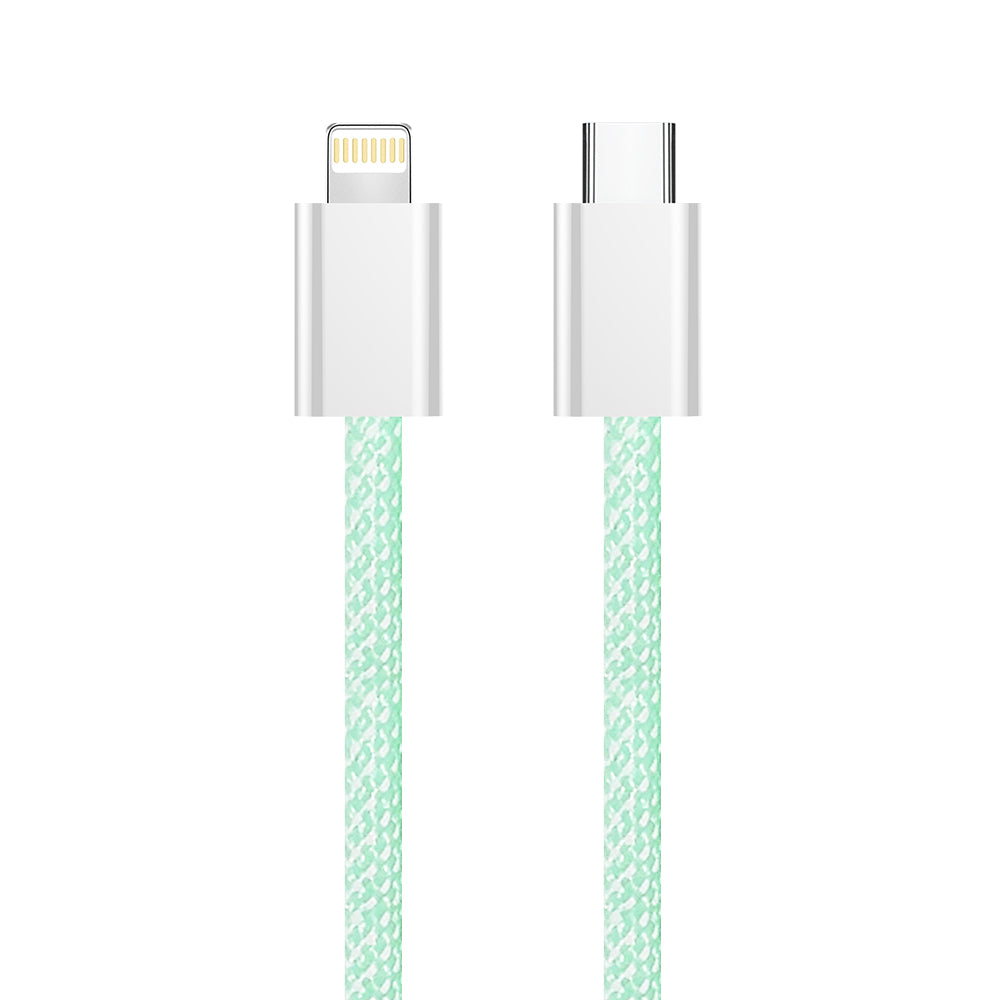 Cablu Date si Incarcare USB-C - Lightning ColorWay CW-CBPDCL061, 27W, 1m, Verde