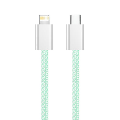 Cablu Date si Incarcare USB-C - Lightning ColorWay CW-CBPDCL061, 27W, 1m, Verde