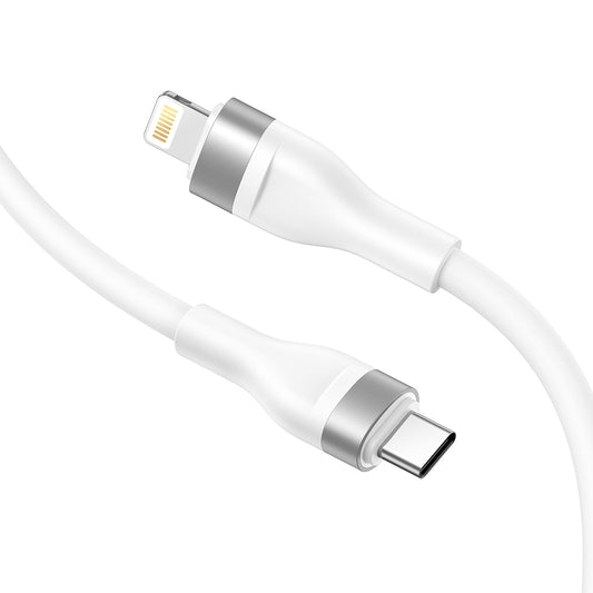 Cablu Date si Incarcare USB-C - Lightning Lito LD02CL, 30W, 1.2m, Alb