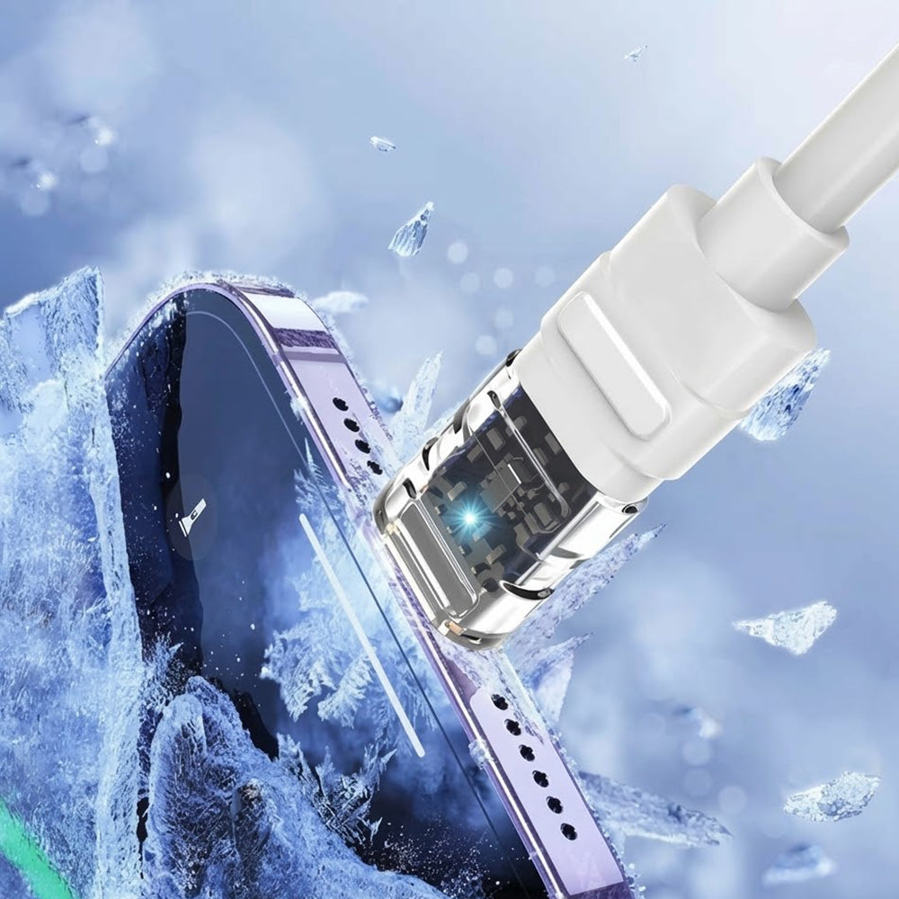 Cablu Date si Incarcare USB-C - Lightning Lito LD05, 27W, 1m, Alb