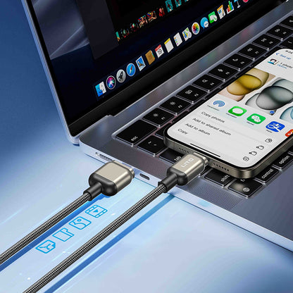 Cablu Date si Incarcare USB-C - Lightning Lito LD17, 20W, 1m, Negru