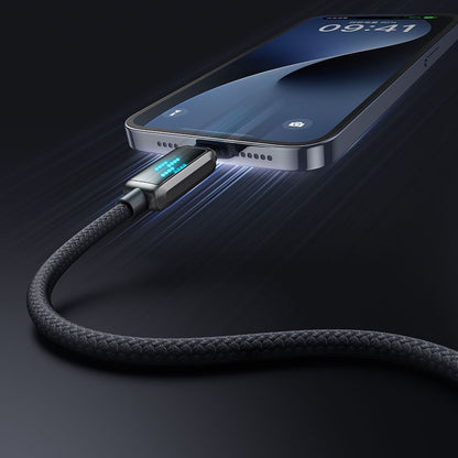 Cablu Date si Incarcare USB-C - Lightning McDodo CA-2630 Display, 36W, 1.2m, Negru