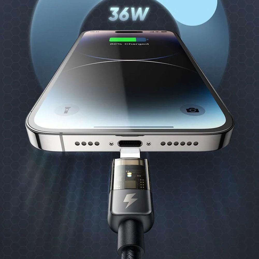 Cablu Date si Incarcare USB-C - Lightning McDodo CA-3160 Auto Power Off, 36W, 1.2m, Negru